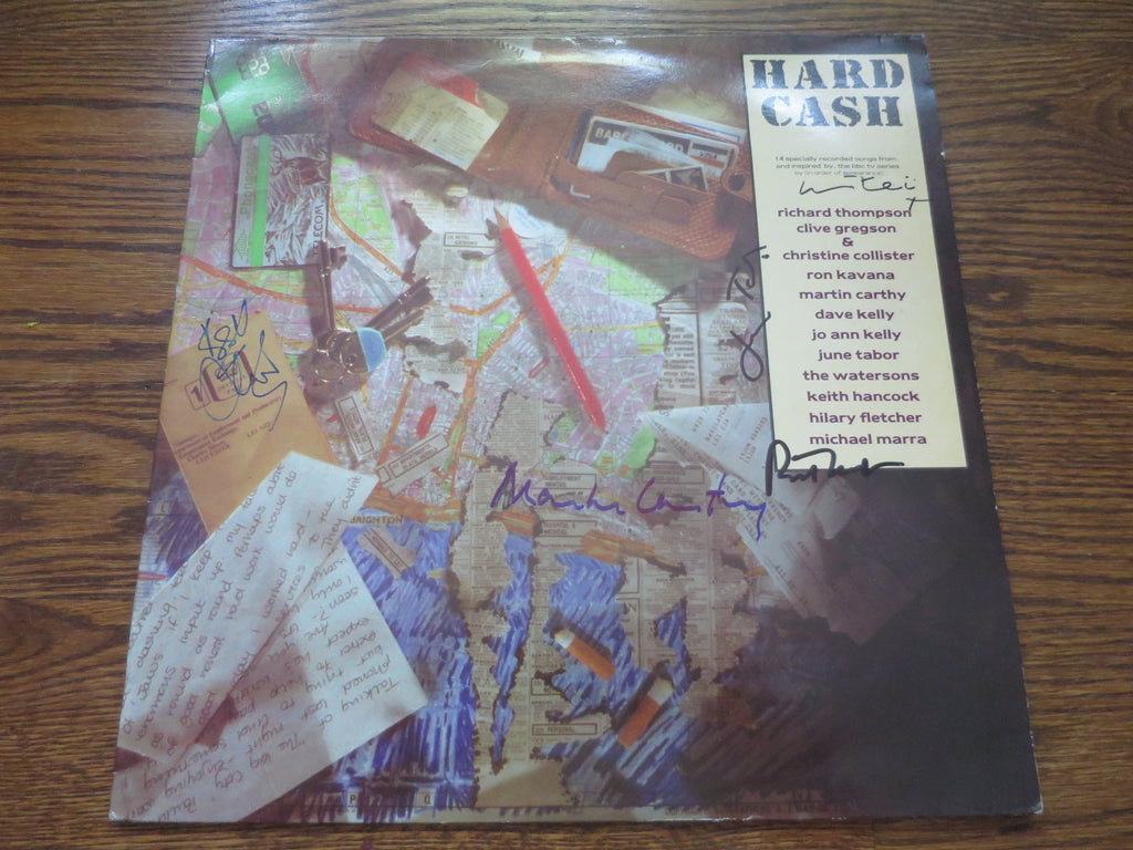 Richard Thompson, etc. - Hard Cash soundtrack (signed) - LP UK Vinyl Album Record Cover