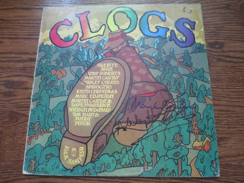 Various Artists - Clogs (signed by Carthy, Hutchings, Swarbrick and Roberts) - LP UK Vinyl Album Record Cover