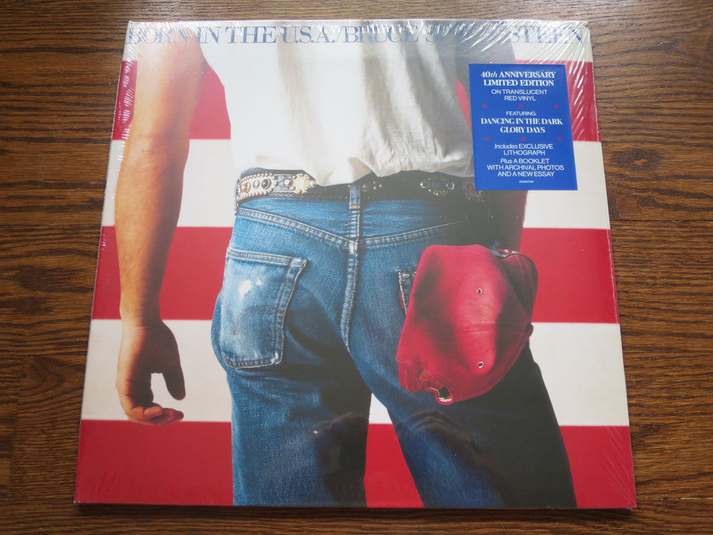 Bruce Springsteen - Born In The U.S.A. 40th Anniversary Red Vinyl - LP UK Vinyl Album Record Cover