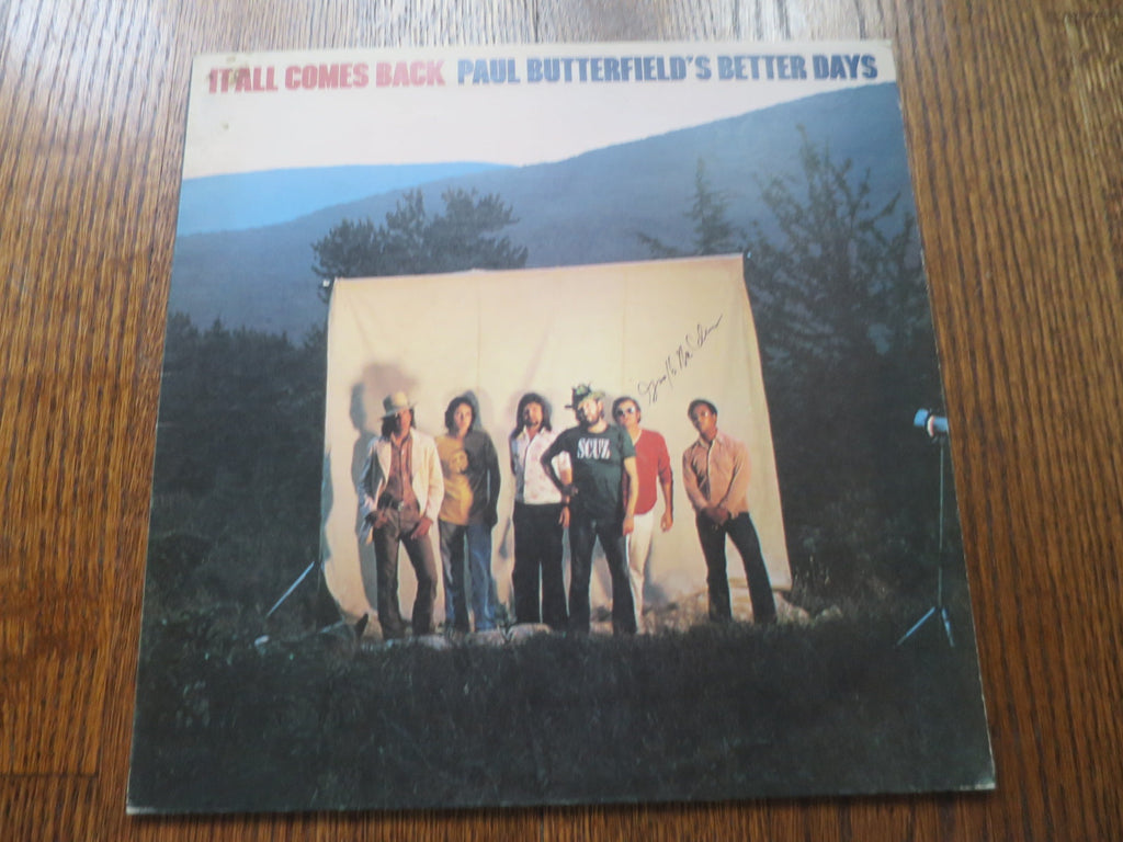 Paul Butterfield's Better Days - It All Comes Back - LP UK Vinyl Album Record Cover