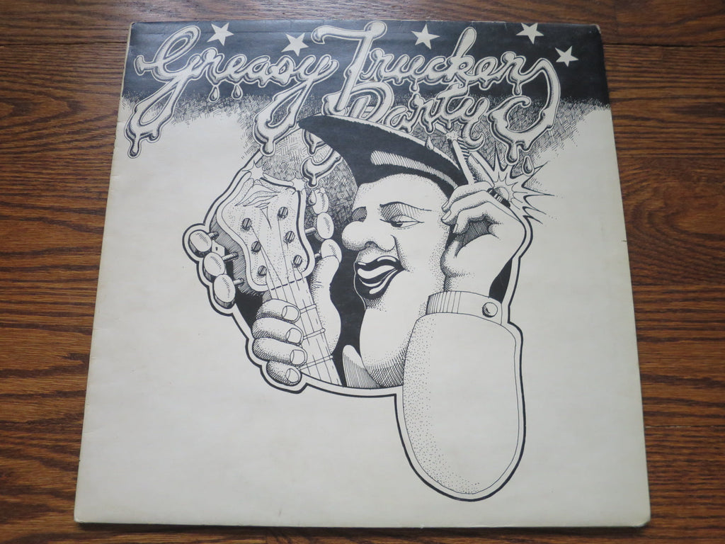 Man, Hawkwind, Brinsley Schwarz - Greasy Truckers Party - LP UK Vinyl Album Record Cover