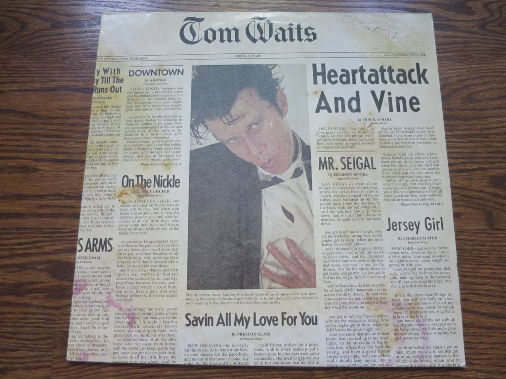 Tom Waits - Heartattack And Vine - LP UK Vinyl Album Record Cover