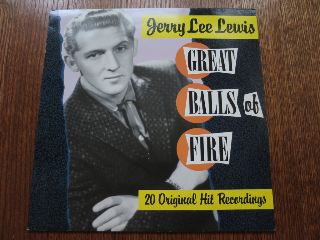 Jerry Lee Lewis - Great Balls Of Fire - LP UK Vinyl Album Record Cover