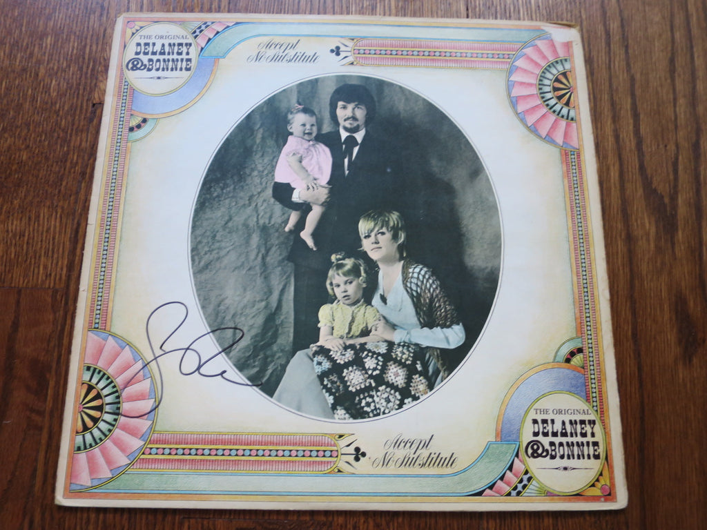 Delaney & Bonnie - Accept No Substitutes (signed by Leon Russell) - LP UK Vinyl Album Record Cover
