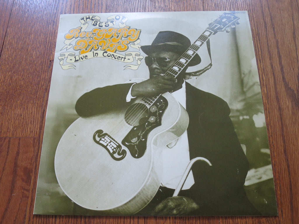 Rev. Gary Davis - Live In Concert - LP UK Vinyl Album Record Cover