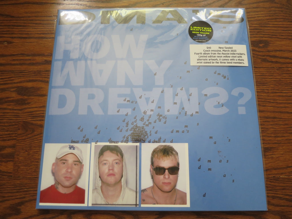 DMA'S - How Many Dreams? (signed) 2two - LP UK Vinyl Album Record Cover