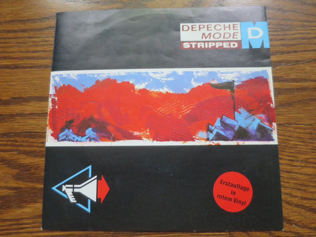 Depeche Mode - Stripped red vinyl 7" - LP UK Vinyl Album Record Cover