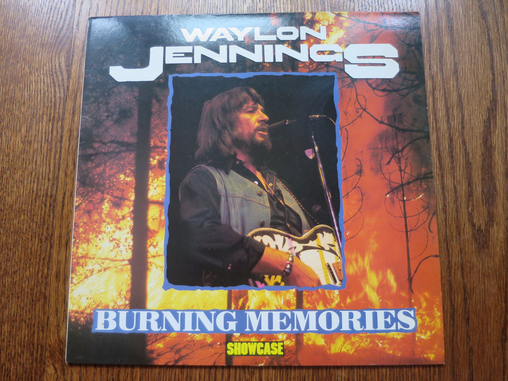 Waylon Jennings - Burning Memories - LP UK Vinyl Album Record Cover