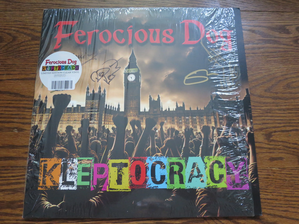 Ferocious Dog - Kleptocracy (signed) - LP UK Vinyl Album Record Cover