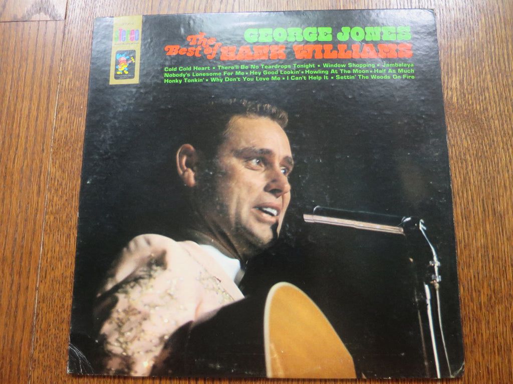George Jones - The Best Of Hank Williams (signed) - LP UK Vinyl Album Record Cover