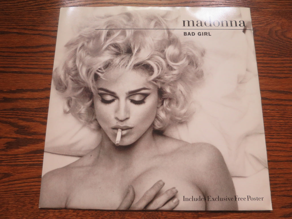 Madonna - Bad Girl 12" with poster - LP UK Vinyl Album Record Cover