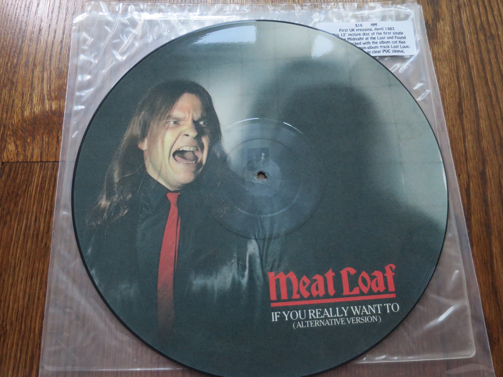 Meat Loaf - If You Really Want To 12" picture disc - LP UK Vinyl Album Record Cover