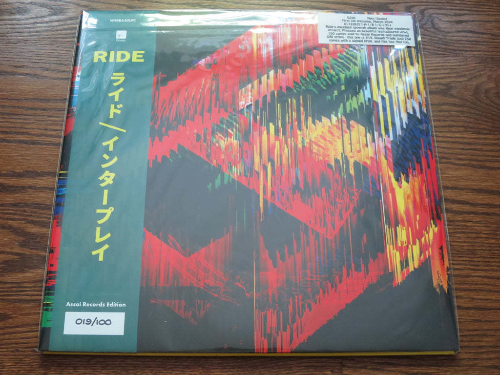 Ride - Interplay (signed) - LP UK Vinyl Album Record Cover