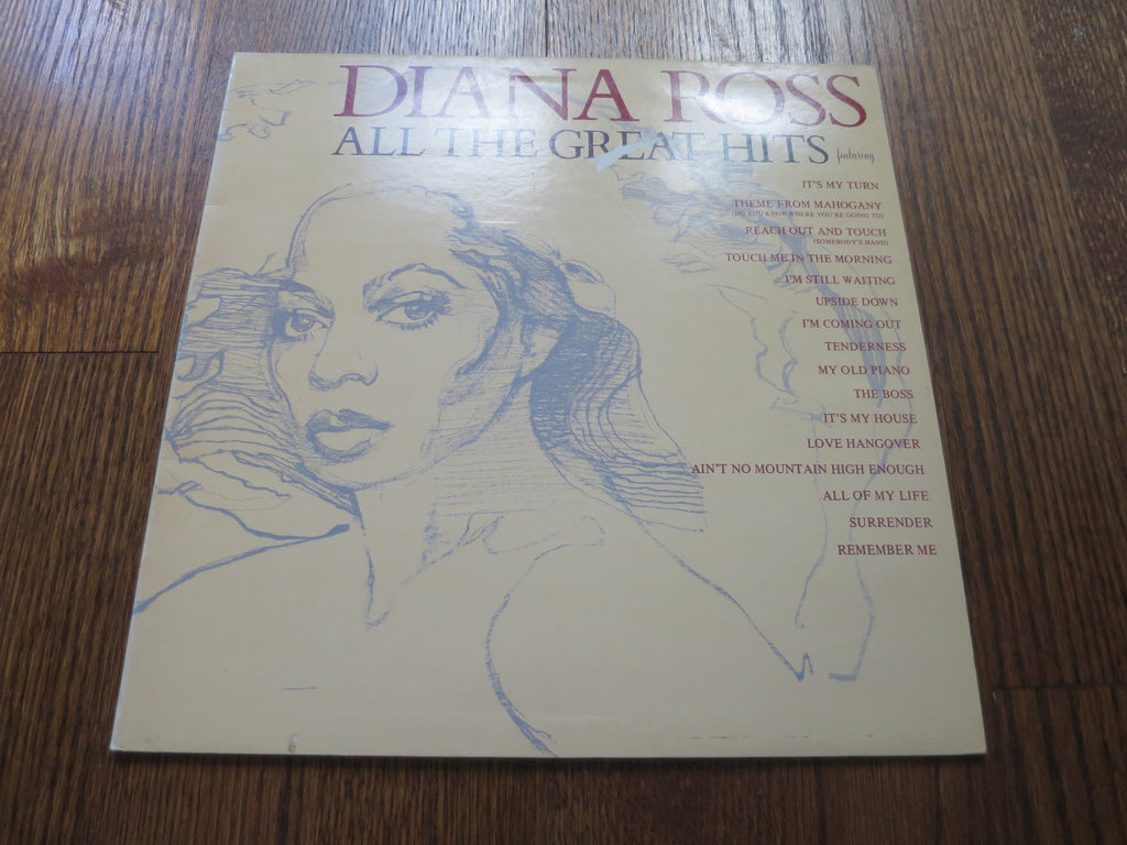 Diana Ross - All The Great Hits 3three - LP UK Vinyl Album Record Cover