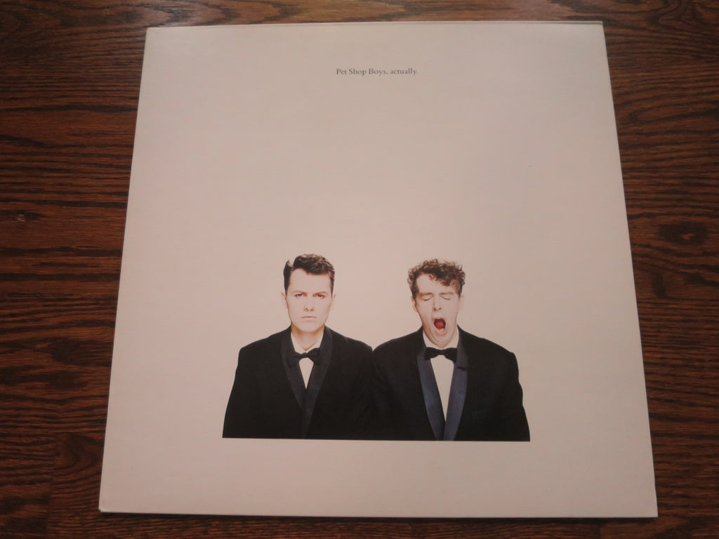 Pet Shop Boys - Actually - LP UK Vinyl Album Record Cover