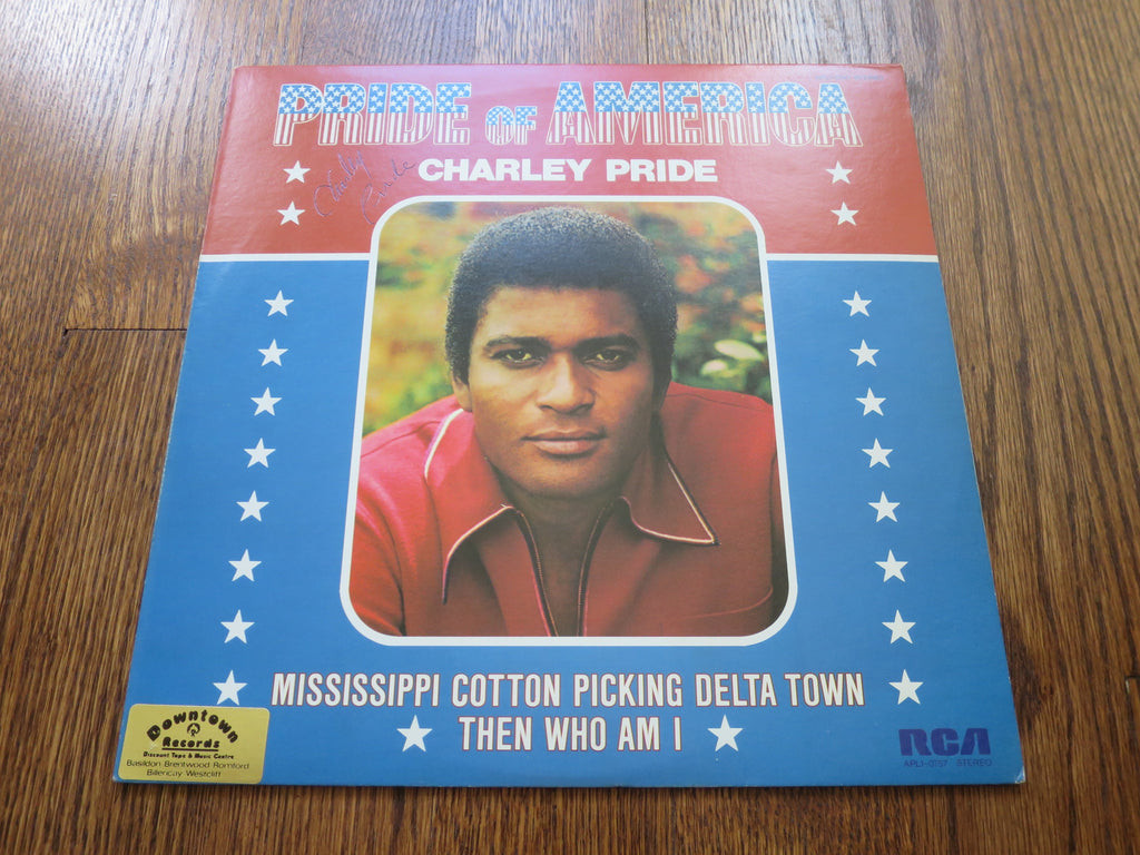 Charley Pride - Pride Of America (Signed) - LP UK Vinyl Album Record Cover