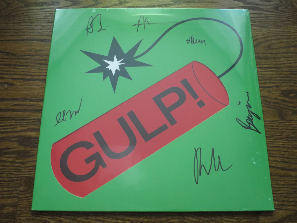 Sports Team - Gulp! (signed) - LP UK Vinyl Album Record Cover