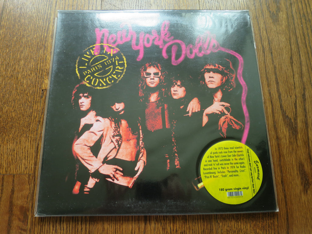New York Dolls - Live In Paris 1974 - LP UK Vinyl Album Record Cover