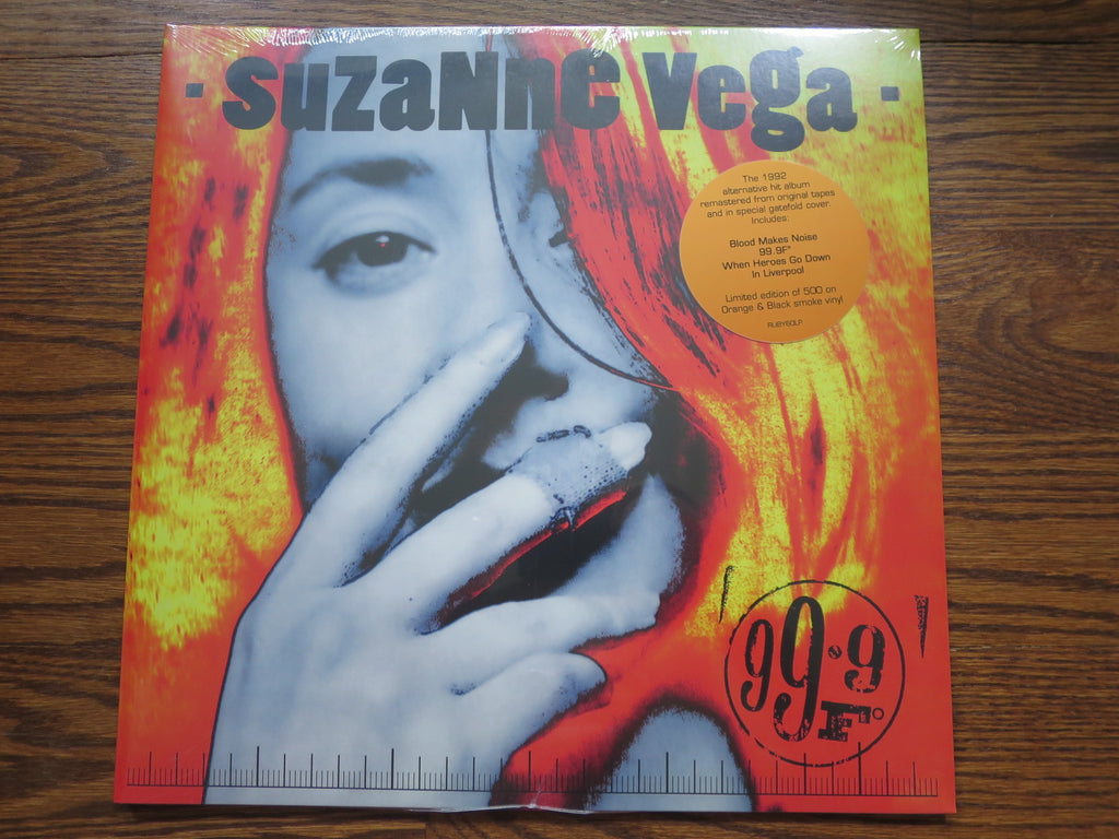 Suzanne Vega - 99.9F° (orange & black smoke vinyl) - LP UK Vinyl Album Record Cover