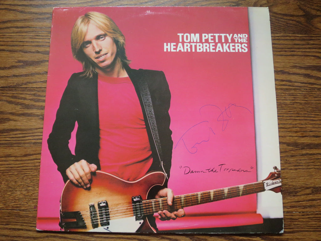 Tom Petty and the Heartbreakers - Damn The Torpedoes (signed) - LP UK Vinyl Album Record Cover