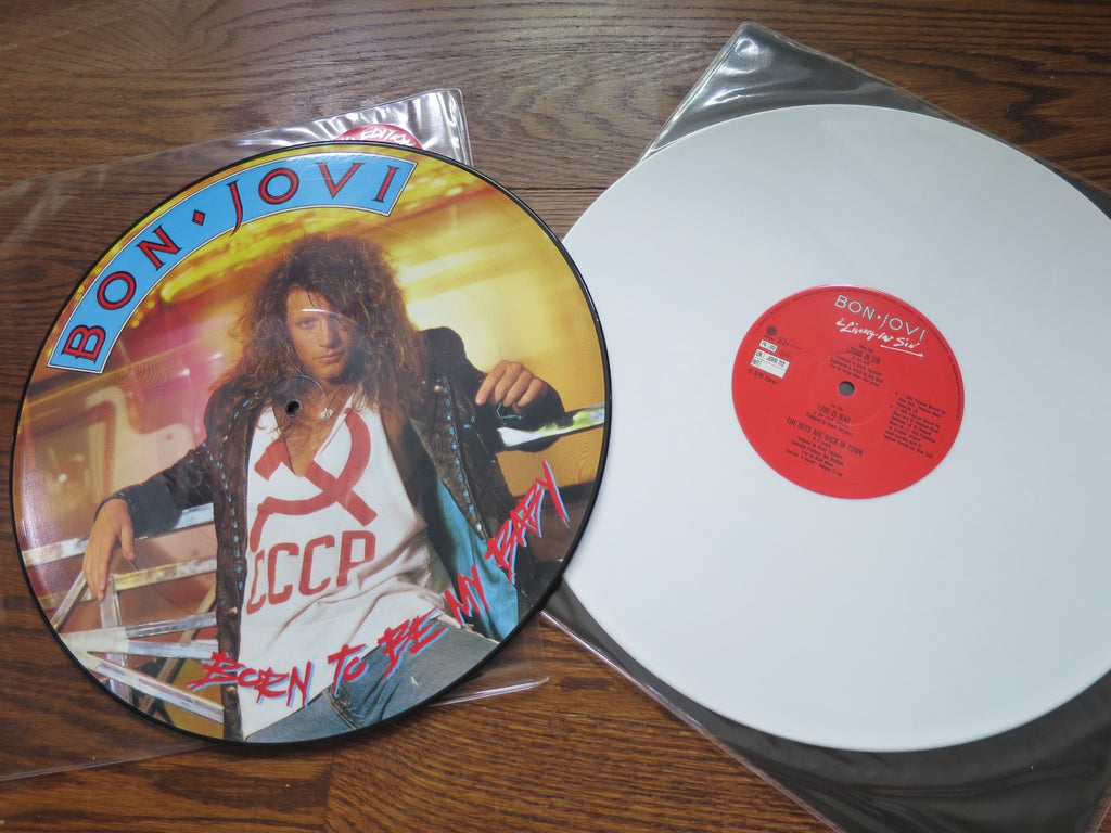 Bon Jovi - Four UK 12" singles - LP UK Vinyl Album Record Cover