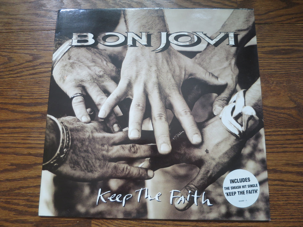 Bon Jovi - Keep The Faith - LP UK Vinyl Album Record Cover