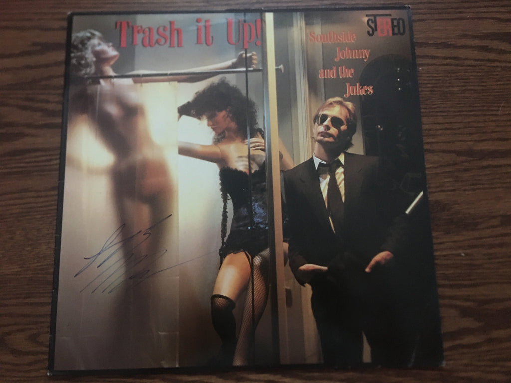 Southside Johnny and The Jukes - Trash It Up! (signed) - LP UK Vinyl Album Record Cover