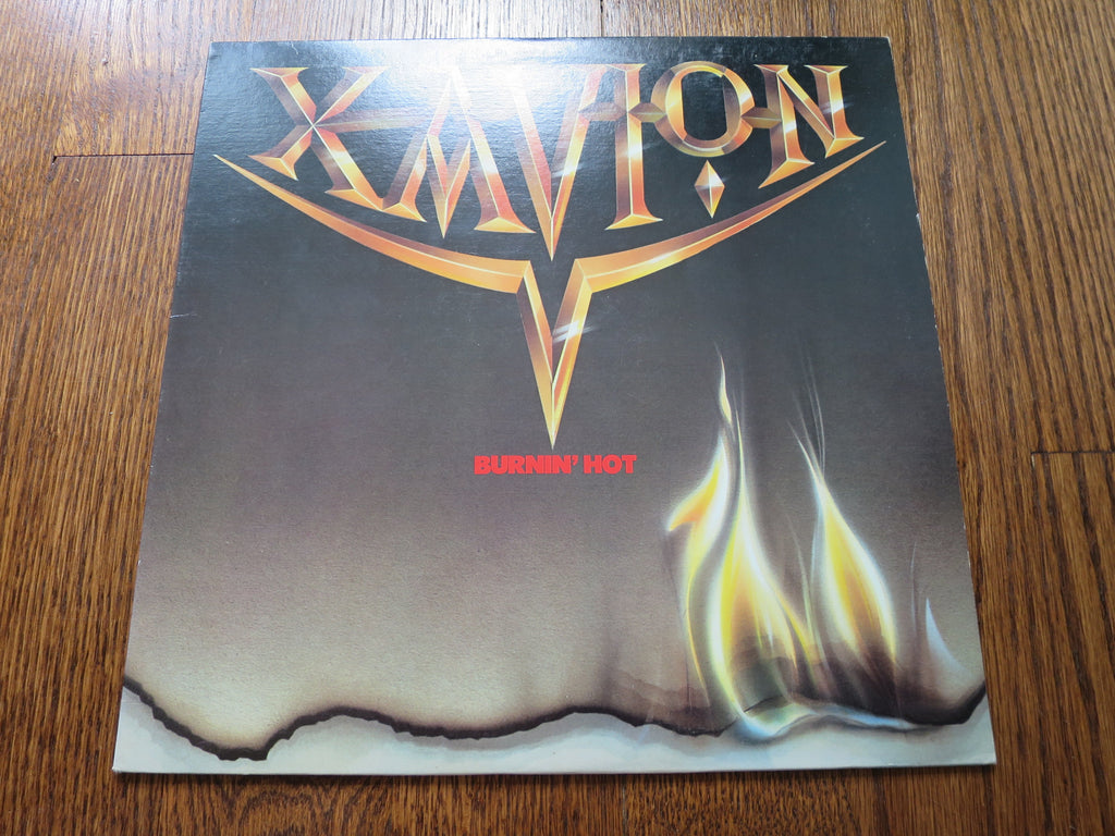 Xavion - Burnin' Hot - LP UK Vinyl Album Record Cover