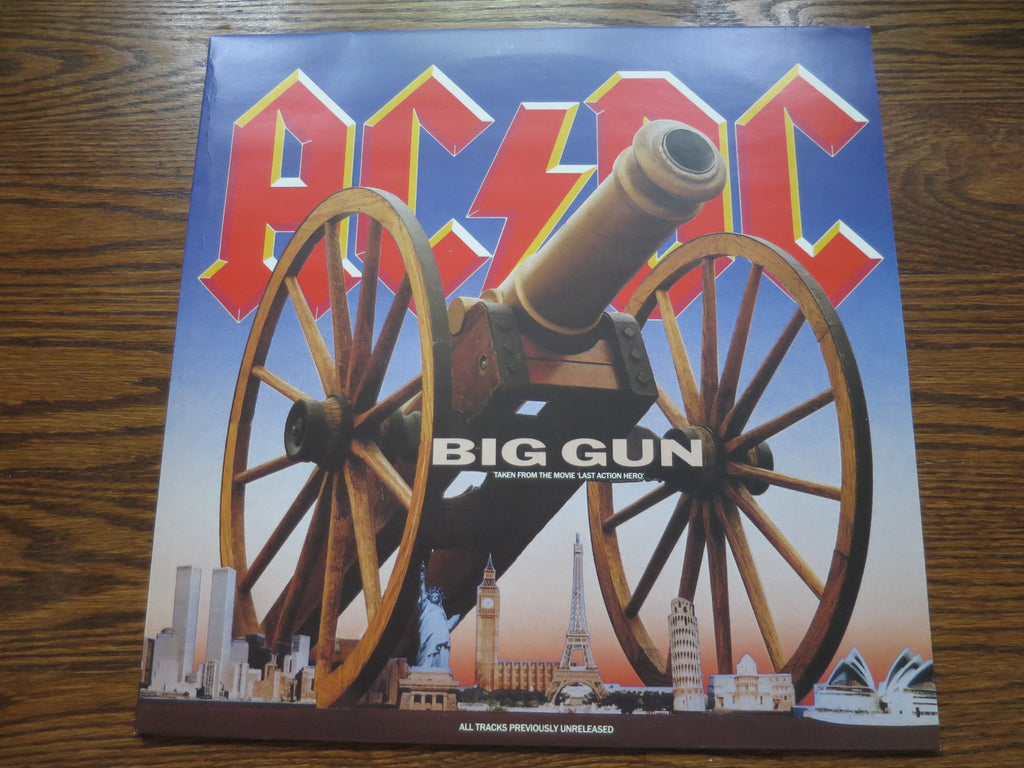 AC/DC - Big Gun 12" - LP UK Vinyl Album Record Cover