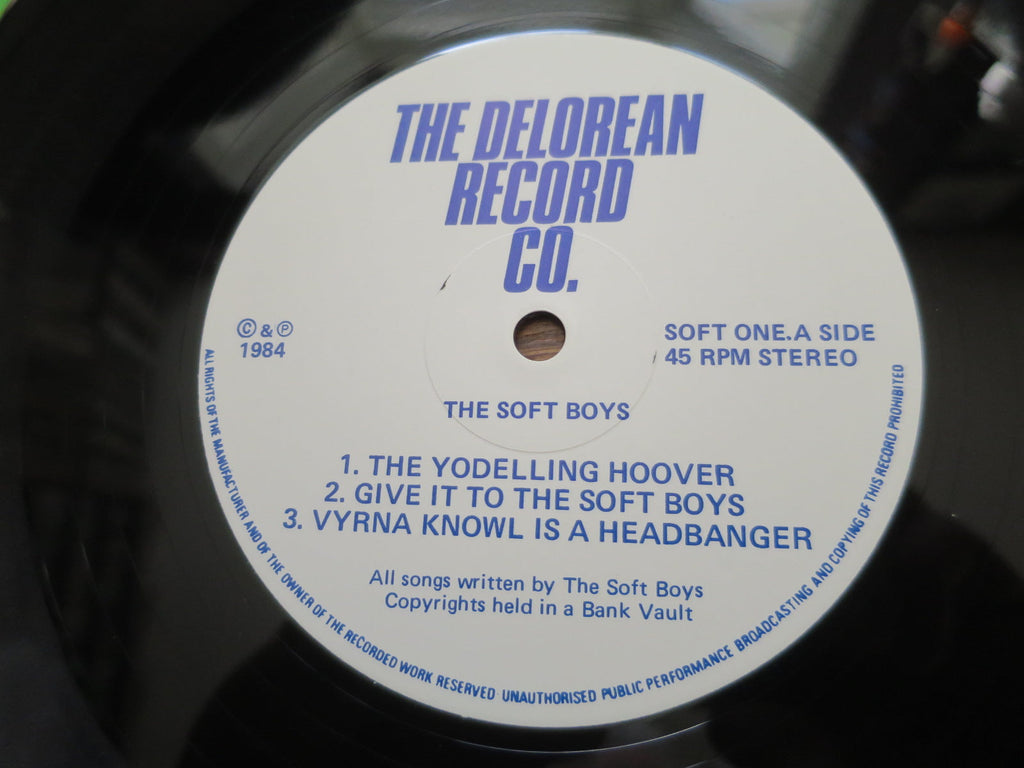 The Soft Boys - Wading Through A Ventilator - LP UK Vinyl Album Record Label Closeup