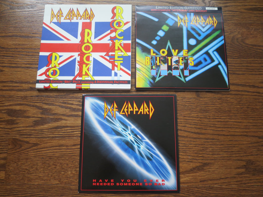 Def Leppard - Six UK 7" singles - LP UK Vinyl Album Record Cover