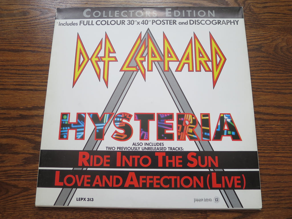 Def Leppard - Hysteria 12" Collectors Edition - LP UK Vinyl Album Record Cover