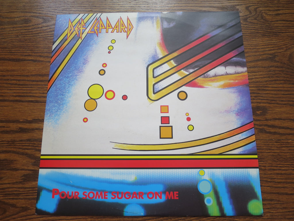 Def Leppard - Pour Some Sugar On Me 12" - LP UK Vinyl Album Record Cover
