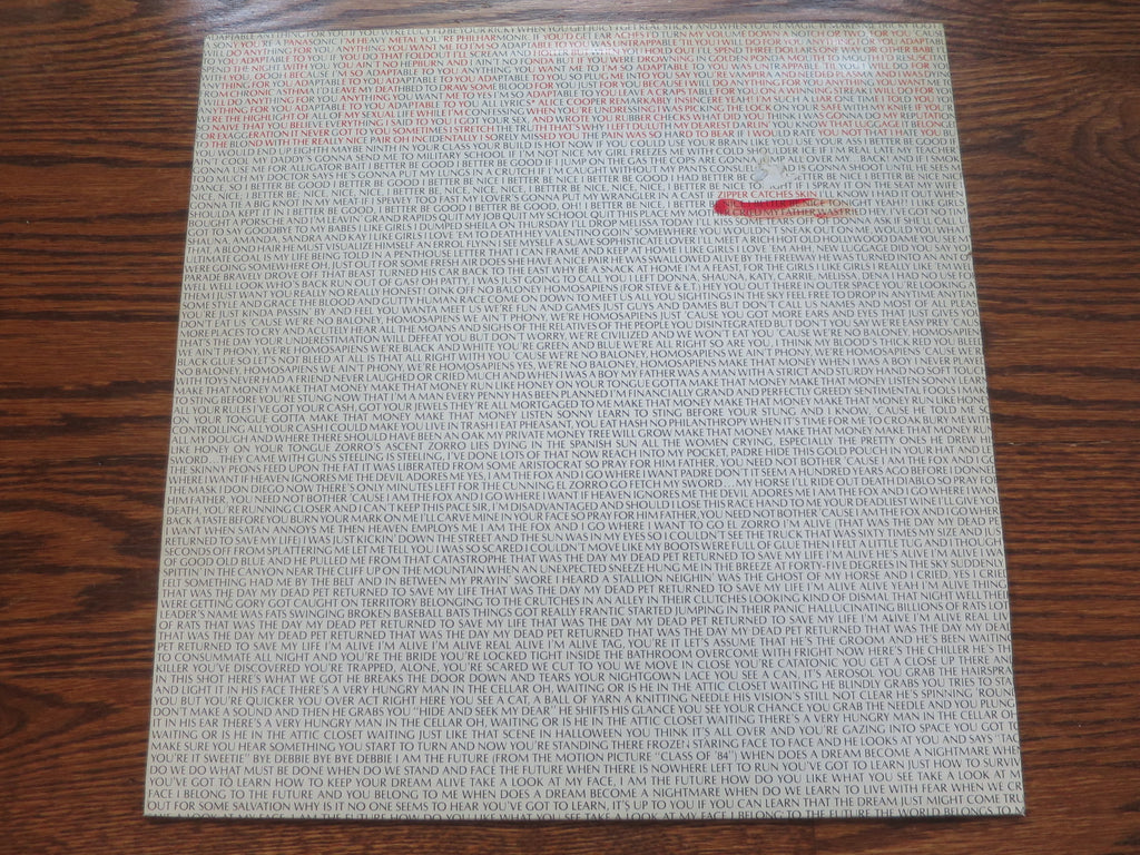Alice Cooper - Zipper Catches Skin - LP UK Vinyl Album Record Cover
