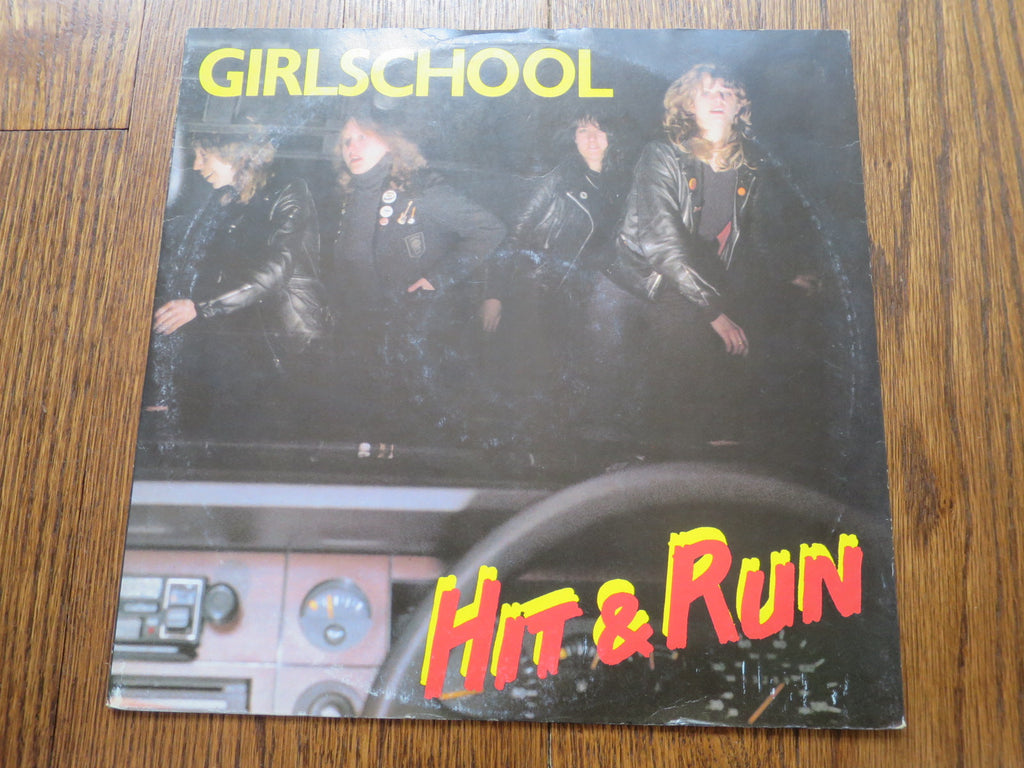 Girlschool - Hit & Run 10" - LP UK Vinyl Album Record Cover