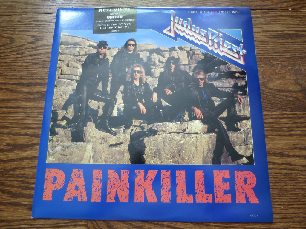 Judas Priest - Painkiller red vinyl 12" - LP UK Vinyl Album Record Cover