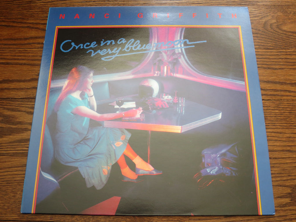 Nanci Griffith - Once In A Very Blue Moon - LP UK Vinyl Album Record Cover