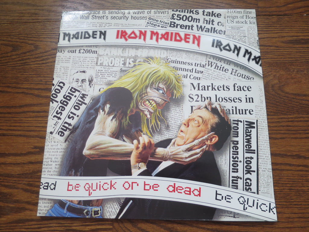 Iron Maiden - Be Quick Or Be Dead 12" - LP UK Vinyl Album Record Cover