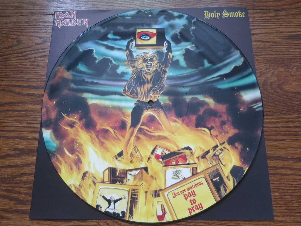 Iron Maiden - Holy Smoke 12" picture disc - LP UK Vinyl Album Record Cover