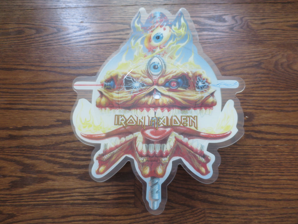 Iron Maiden - The Clairvoyant 7" shaped picture disc - LP UK Vinyl Album Record Cover