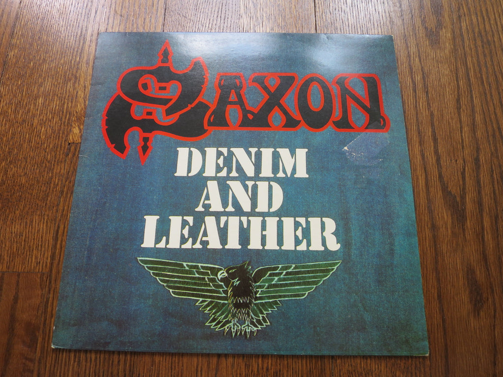 Saxon - Denim and Leather - LP UK Vinyl Album Record Cover