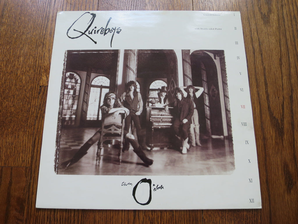 Quireboys - Seven O'Clock 12" - LP UK Vinyl Album Record Cover