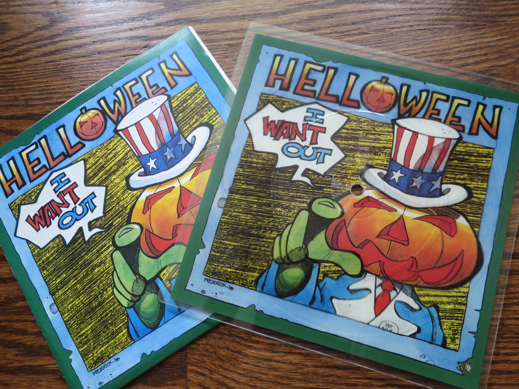 Helloween - I Want Out 2 7" singles - LP UK Vinyl Album Record Cover