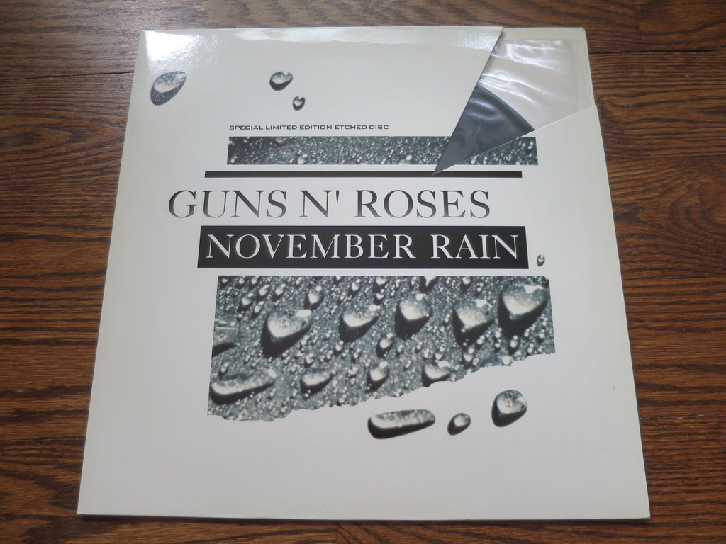 Guns N' Roses - November Rain etched 12" - LP UK Vinyl Album Record Cover