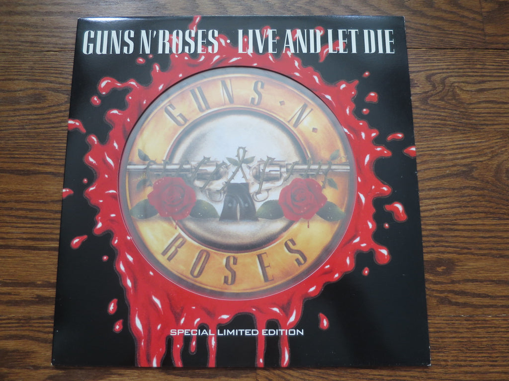 Guns N' Roses - Live And Let Die orange 12" - LP UK Vinyl Album Record Cover