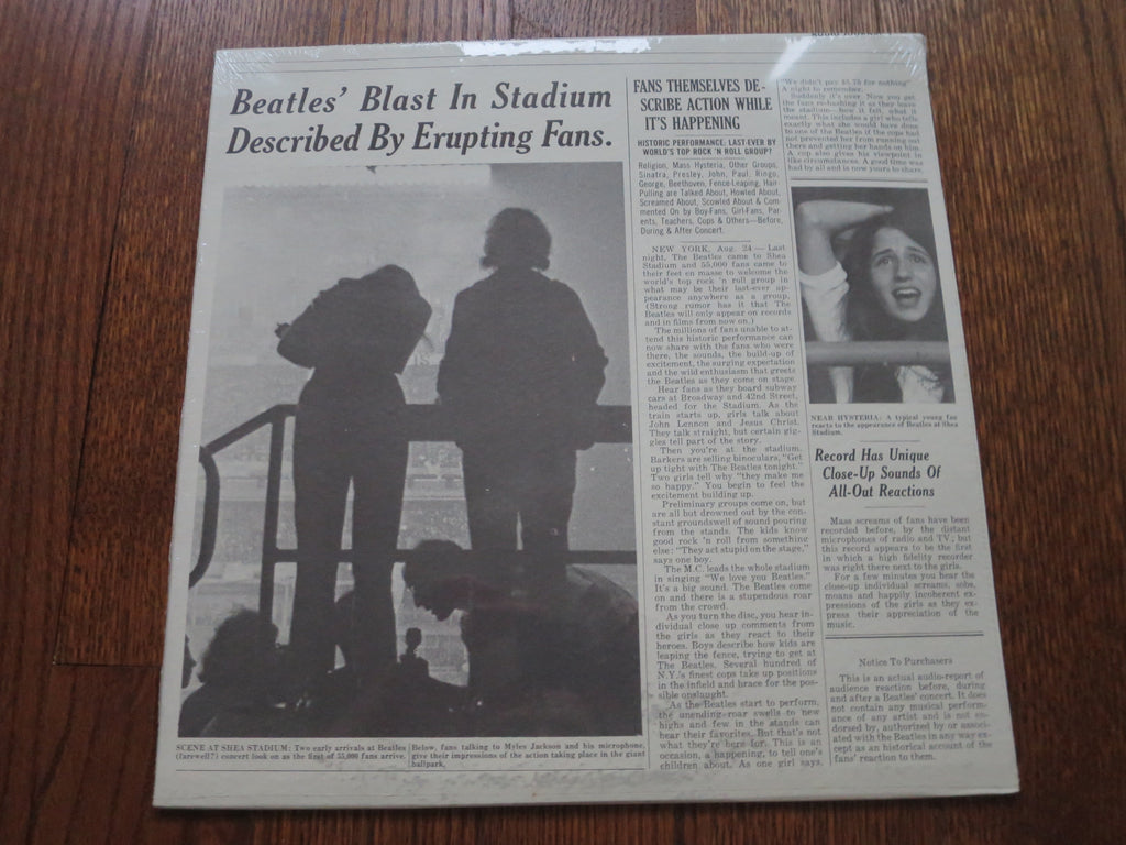 The Beatles - Fans Talk At Stadium - LP UK Vinyl Album Record Cover