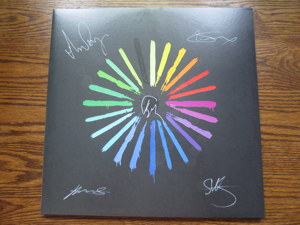 Marillion - An Hour Before It's Dark blue vinyl (fully signed) - LP UK Vinyl Album Record Cover