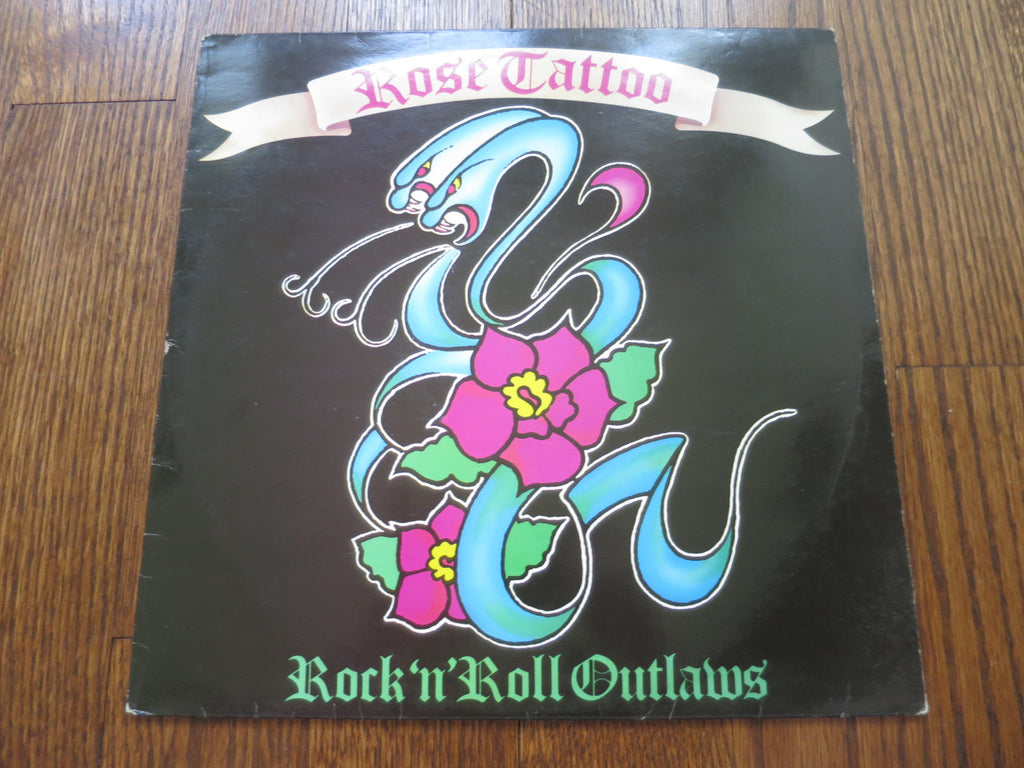 Rose Tattoo - Rock 'N' Roll Outlaws - LP UK Vinyl Album Record Cover
