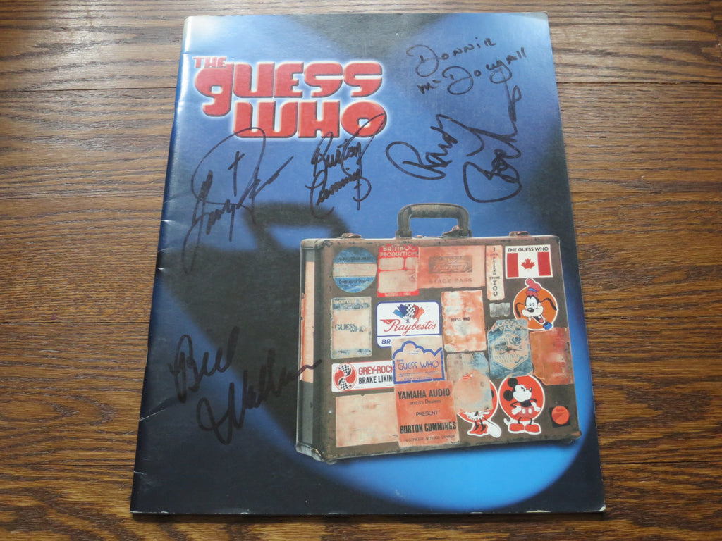 The Guess Who - Fully signed concert programme - LP UK Vinyl Album Record Cover