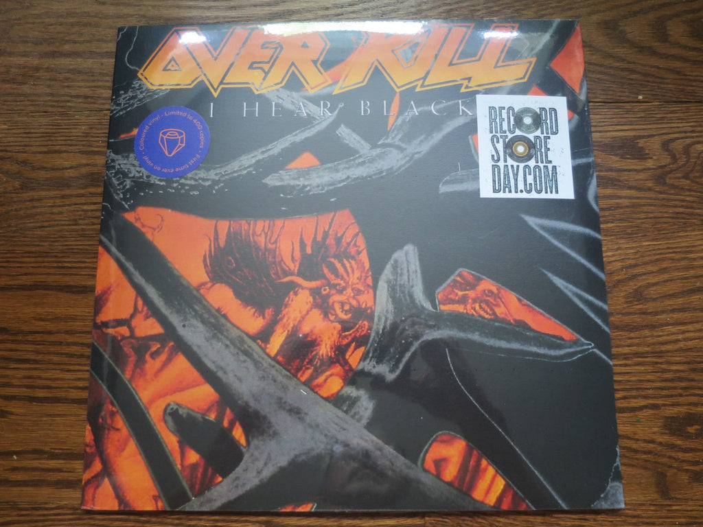 Overkill - I Hear Black orange/black marbled vinyl - LP UK Vinyl Album Record Cover